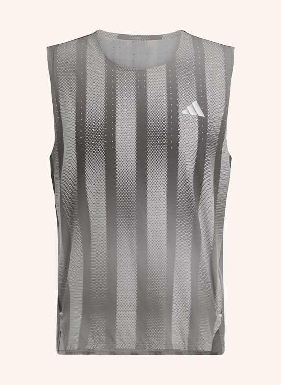 adidas Laufshirt ADIZERO BTN GRAU/ DUNKELGRAU