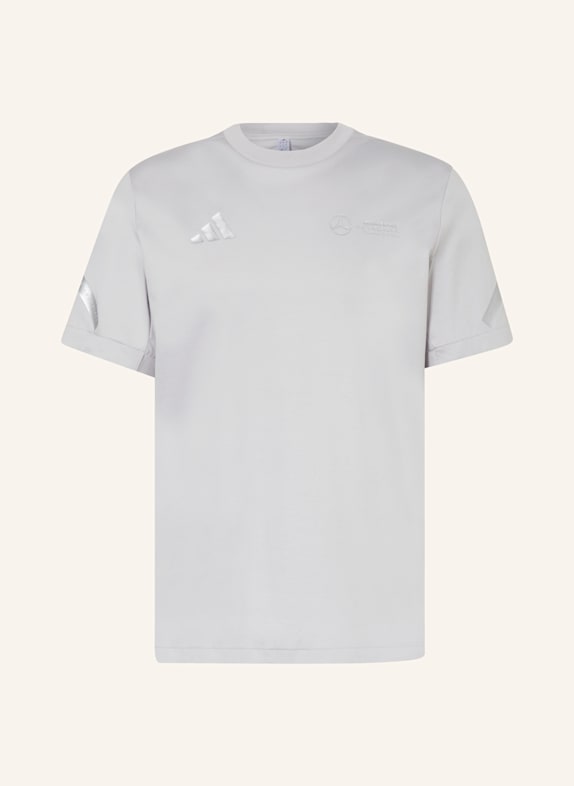 adidas T-Shirt MERCEDES - AMG PETRONAS FORMULA ONE TEAM SILVER ARROWS HELLGRAU