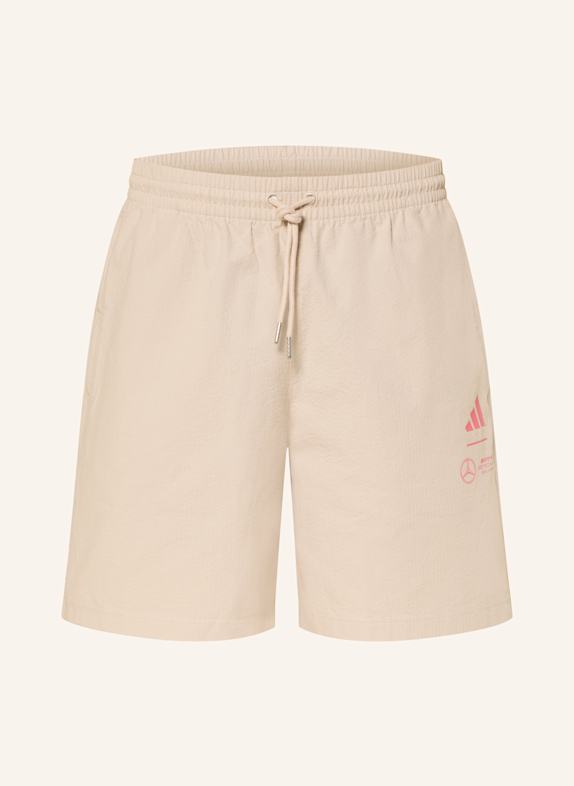 adidas Shorts MERCEDES - AMG PETRONAS FORMULA ONE TEAM BEIGE
