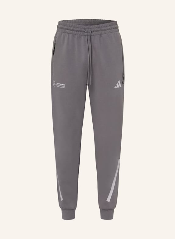 adidas Sweatpants MERCEDES - AMG PETRONAS FORMULA ONE TEAM SILVER ARROWS GRAU