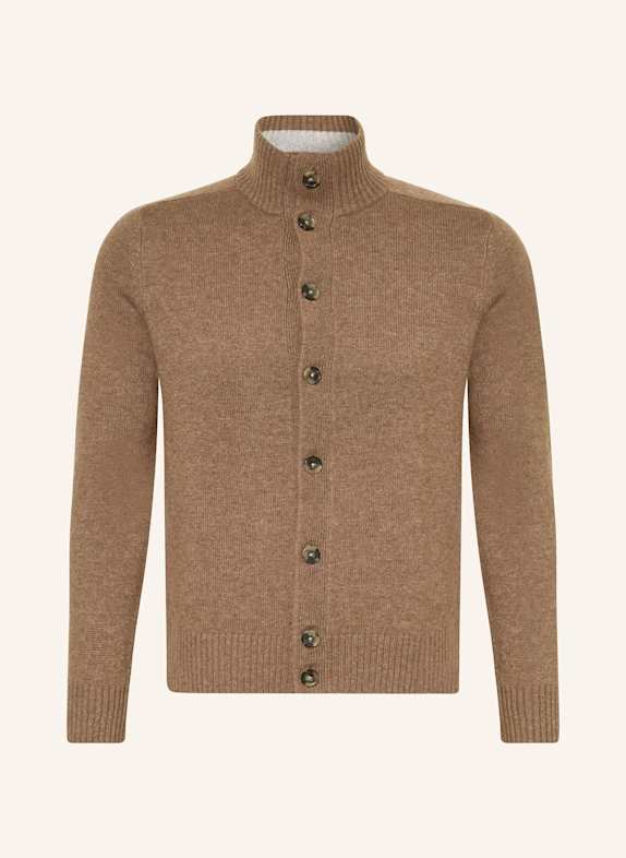 STROKESMAN'S Strickjacke aus Cashmere BRAUN