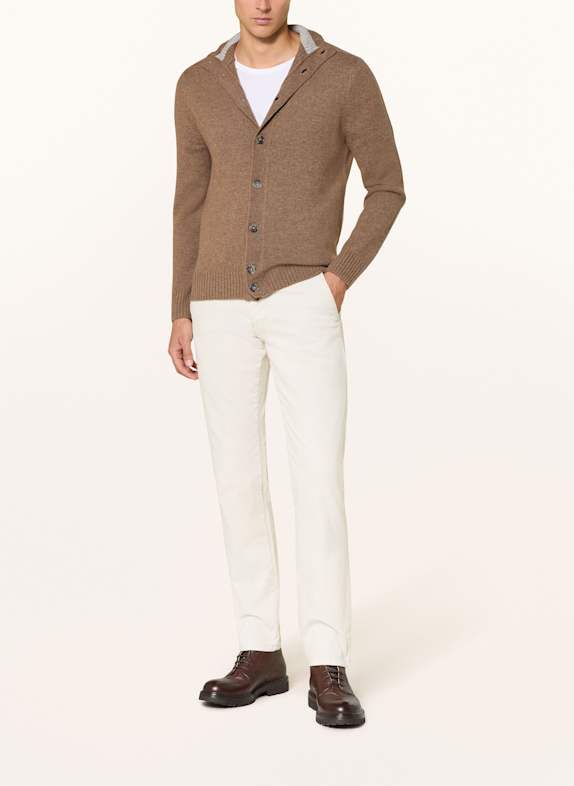 STROKESMAN'S Strickjacke aus Cashmere BRAUN