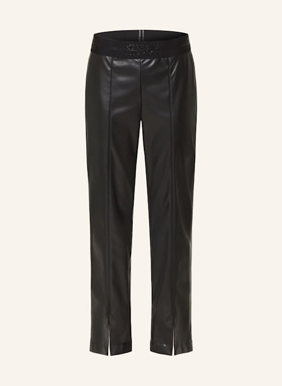 SPORTALM bershka oversized pocket detail wide leg cargo trouser BLACK