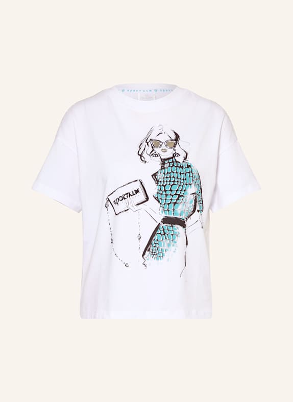 SPORTALM T-Shirt mit Schmucksteinen WEISS
