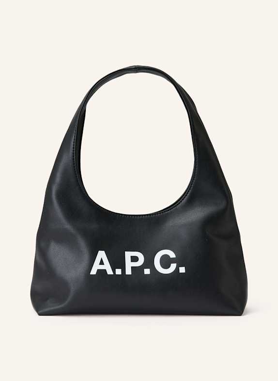 A.P.C. Schultertasche BABY NINON SCHWARZ