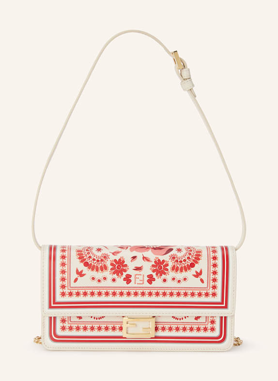 FENDI Crossbody bag BAGUETTE WHITE/ RED