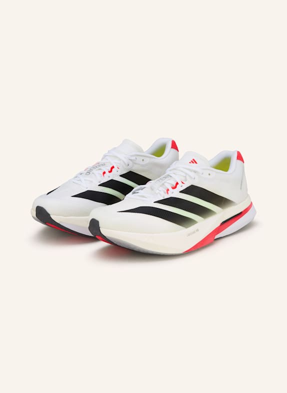adidas Laufschuhe ADIZERO BOSTON 13 WEISS/ SCHWARZ/ NEONROT