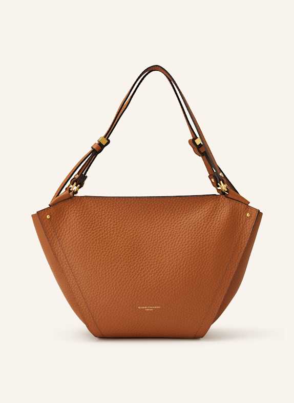 GIANNI CHIARINI Torba shopper BLOOM CIEMNOPOMARAŃCZOWY