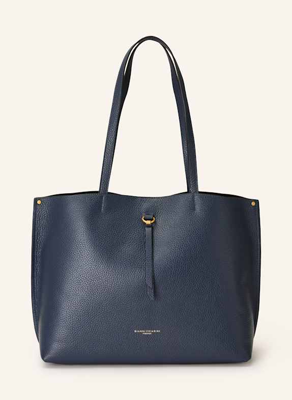 GIANNI CHIARINI Torba shopper EGLE GRANATOWY