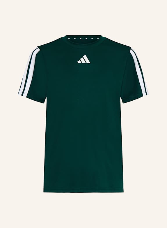 adidas T-shirt TRAIN ESSENTIALS 3-STRIPES PETROL