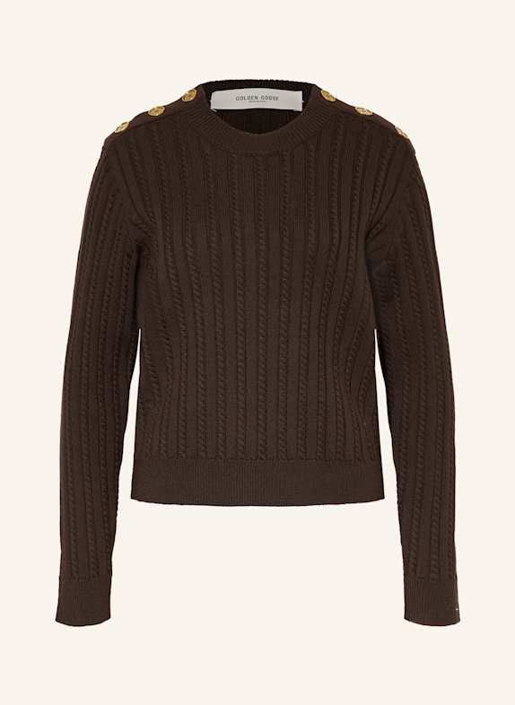 GOLDEN GOOSE Pullover JOURNEY DUNKELBRAUN