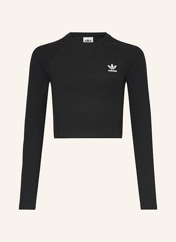 adidas Originals Longsleeve RIB CROP SCHWARZ