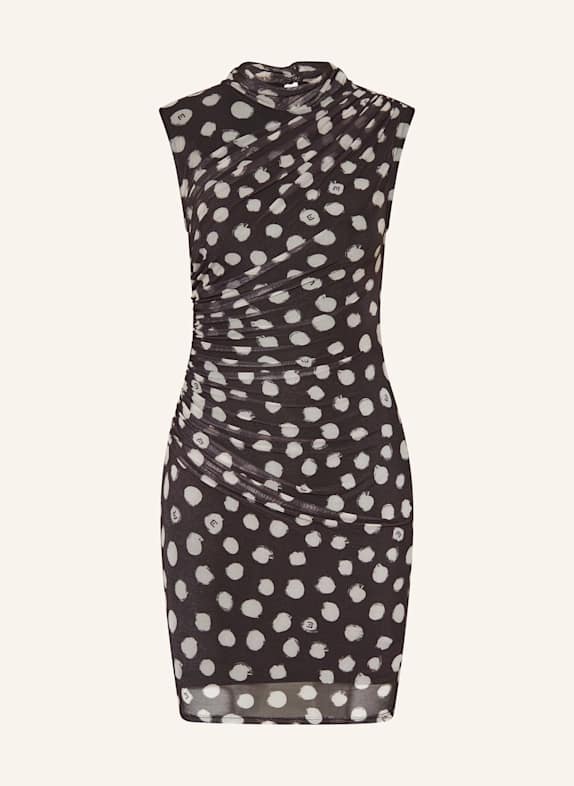 LIU JO Mesh dress BLACK/ CREAM