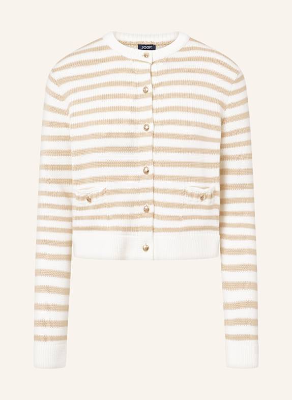 JOOP! Strickjacke KOLA WEISS/ BEIGE