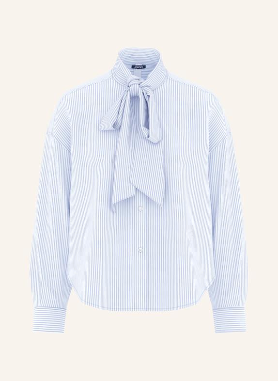 JOOP! Schluppenbluse BENINA WEISS/ HELLBLAU