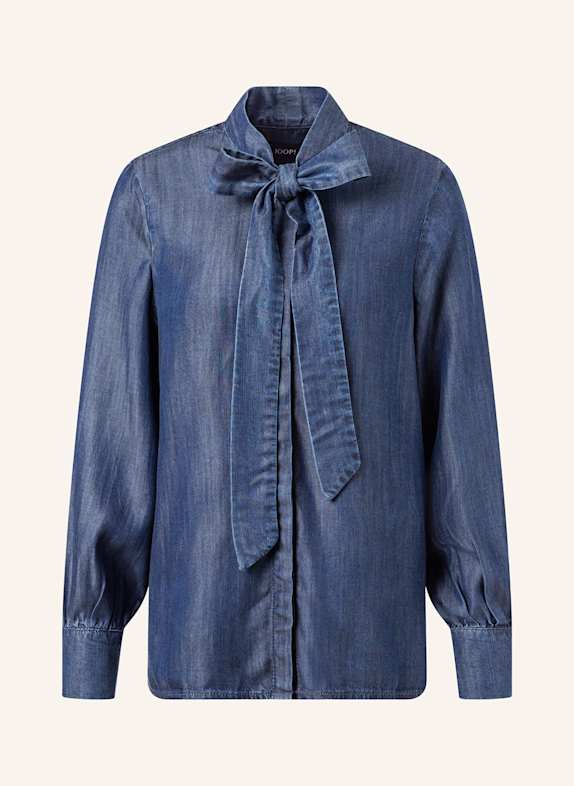 JOOP! Schluppenbluse ULLA in Jeansoptik 405 Dark Blue 405