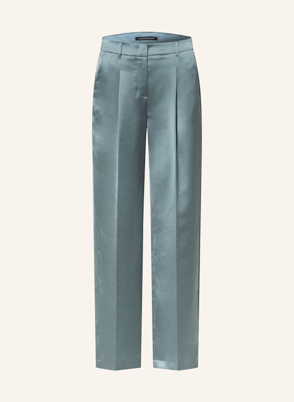 LUISA CERANO Marlenehose aus Satin BLAUGRAU
