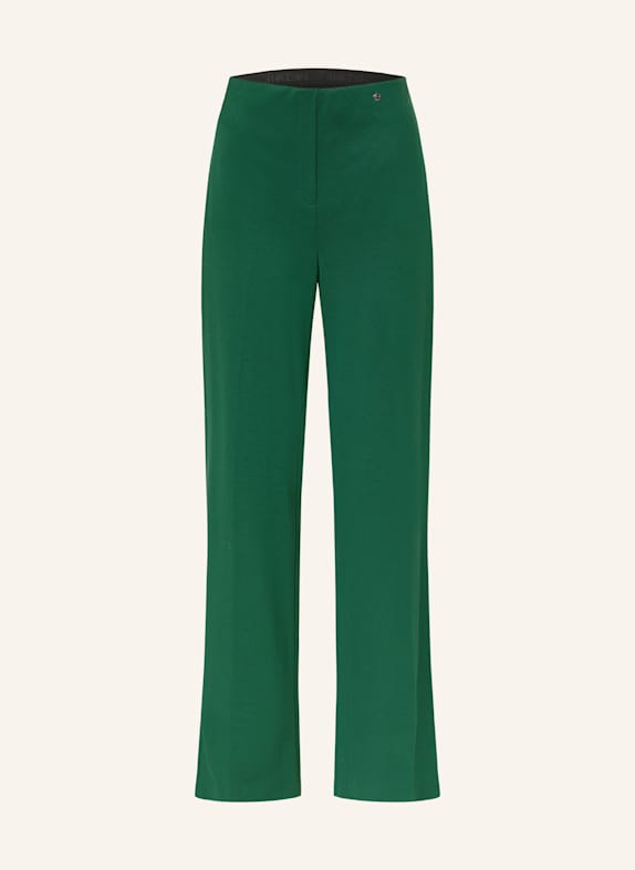 MARC CAIN WINDER wide leg trousers 556 dark jade green