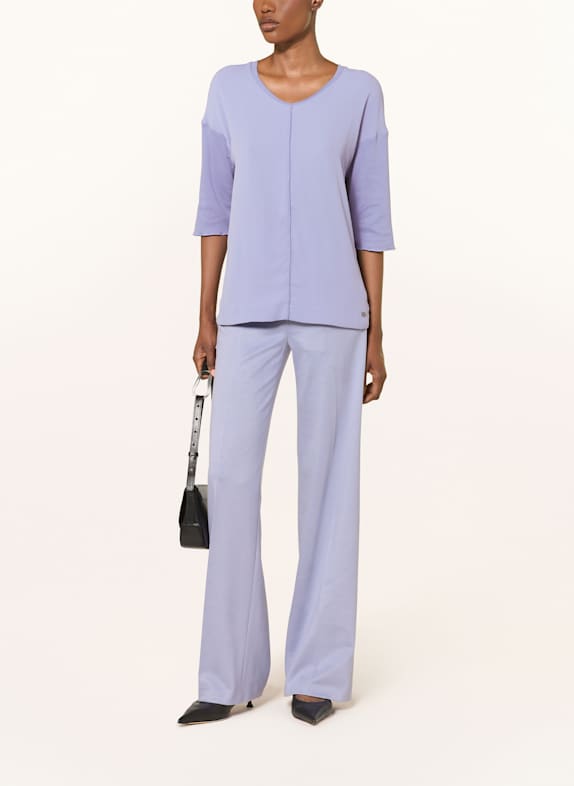 MARC CAIN Blusenshirt im Materialmix mit 3/4-Arm HELLLILA