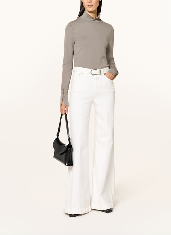 MARC CAIN Longsleeve mit Schmucksteinen 836 soft charcoal