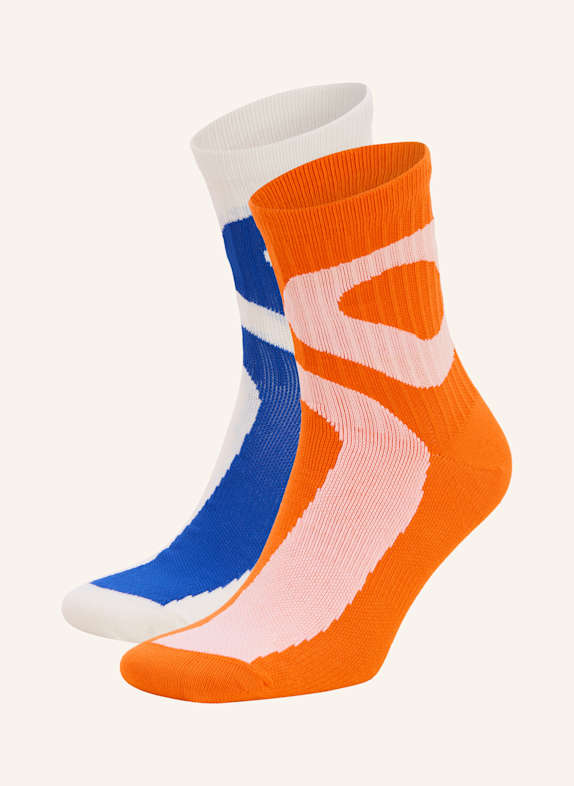 On 2er-Pack Sportsocken LIQUID LOGO 0849 IVORY | FLAME