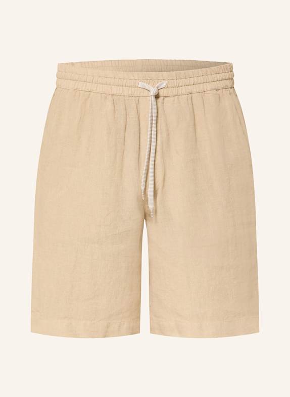 MAERZ MUENCHEN Leinenshorts Regular Fit BEIGE
