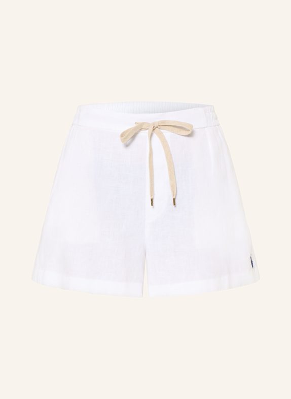 Antigua Syracuse Orange Nova Polo Linen shorts WHITE