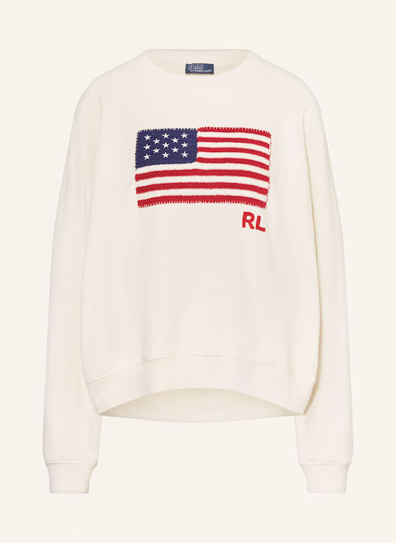POLO RALPH LAUREN Sweatshirt CREME/ ROT/ BLAU