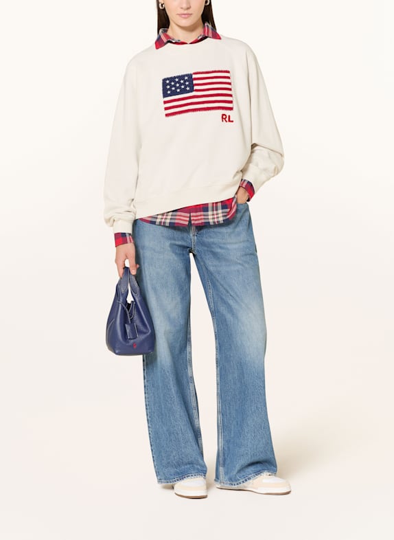 POLO RALPH LAUREN Sweatshirt CRÈME / ROOD / BLAUW