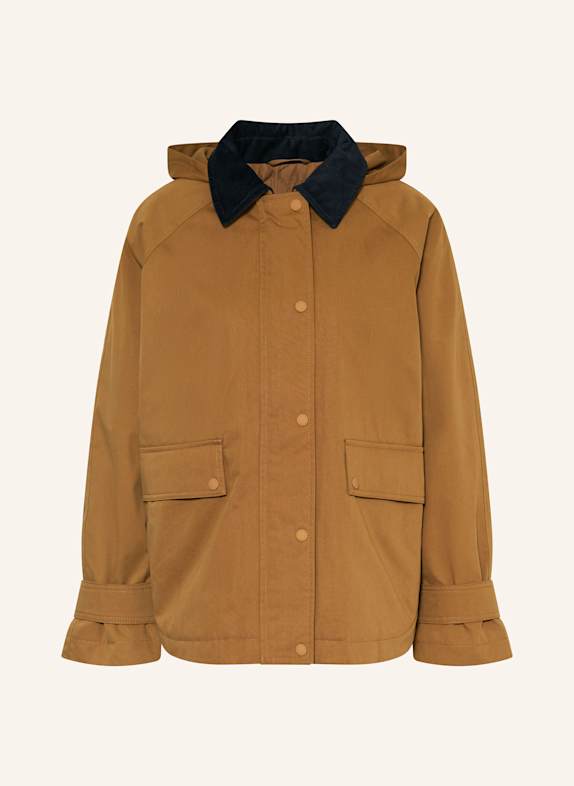 Marc O'Polo DENIM Jacke mit abnehmbarer Kapuze CAMEL