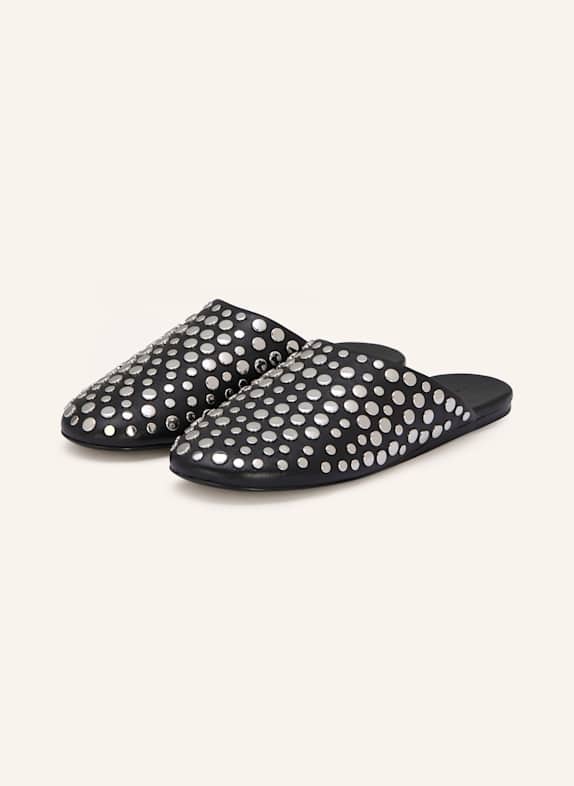 TORY BURCH Pantoletten SCHWARZ