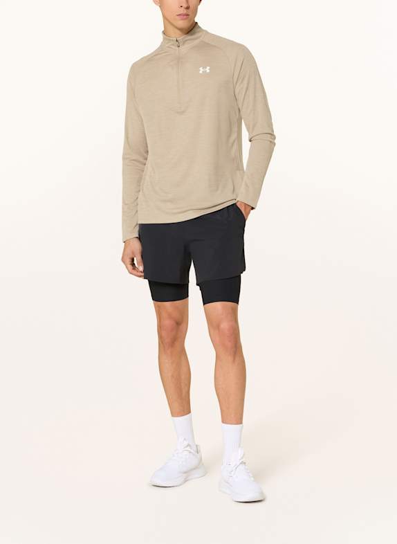 UNDER ARMOUR Langærmet UA TECH TEXTURED OLIVEN