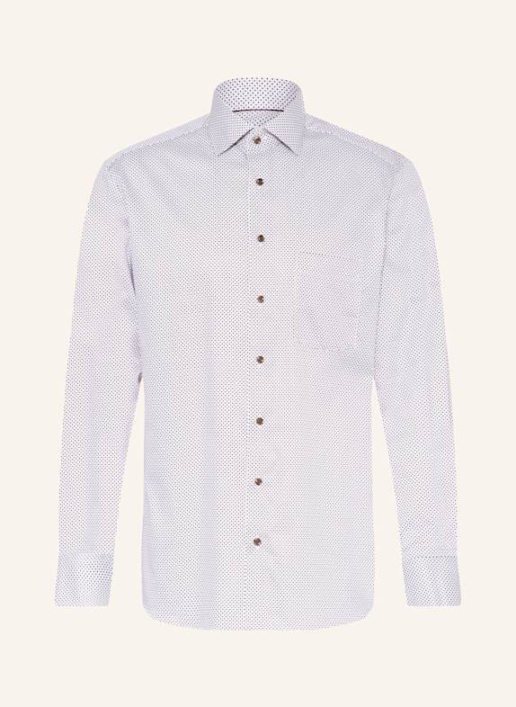 ETERNA Shirt modern fit BEIGE/ BROWN/ WHITE