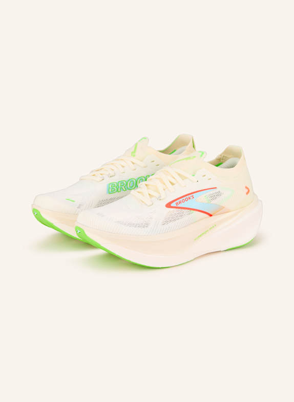 BROOKS zapatillas de running Brooks mujer trail talla 40 CREAM/ NEON GREEN/ ORANGE