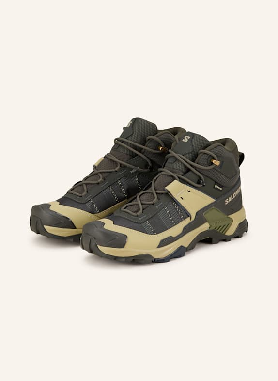 SALOMON Wanderschuhe X ULTRA 5 MID GTX DUNKELGRÜN/ HELLGRÜN