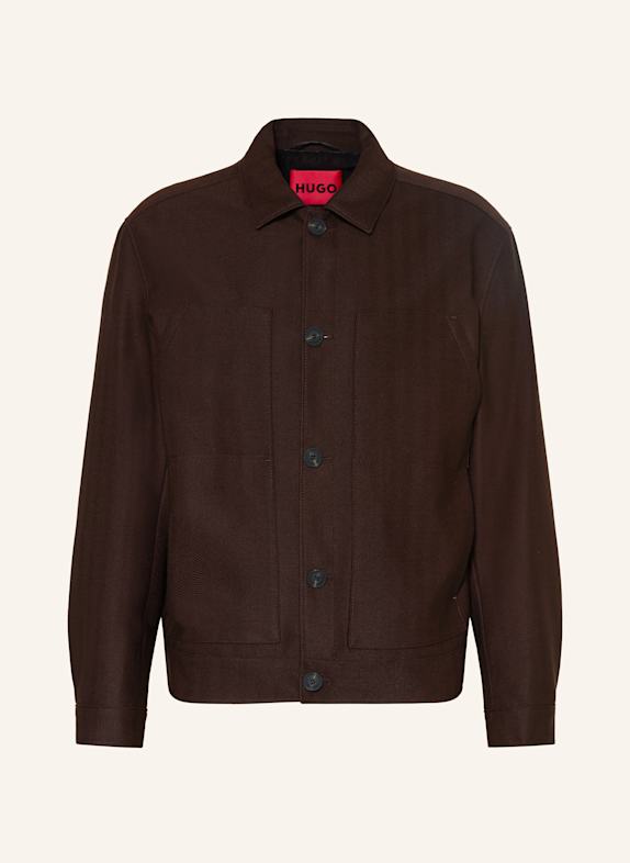 HUGO Overjacket ULIAN BRAUN/ DUNKELBRAUN