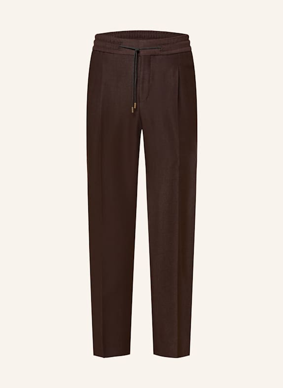 HUGO Hose GETLIN im Jogging-Stil Slim Fit DUNKELBRAUN