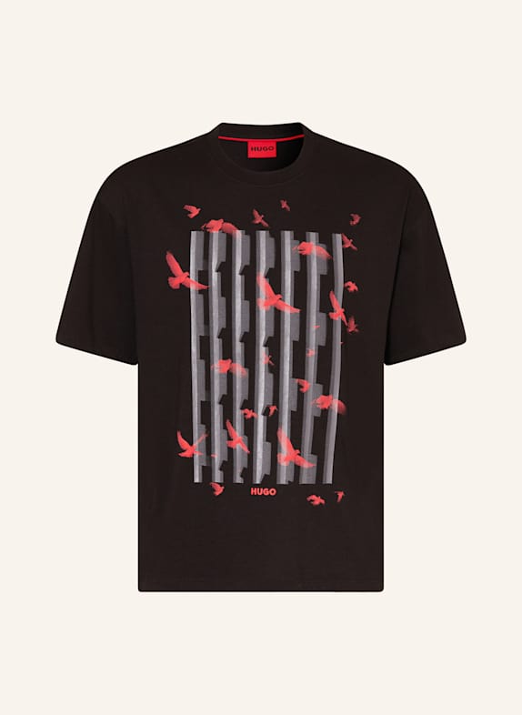 HUGO T-shirt DIGRAPH BLACK