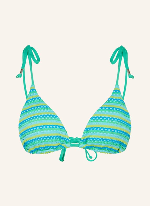 SEAFOLLY Triangel-Bikini-Top CALYPSO TÜRKIS/ GELB/ HELLGRÜN