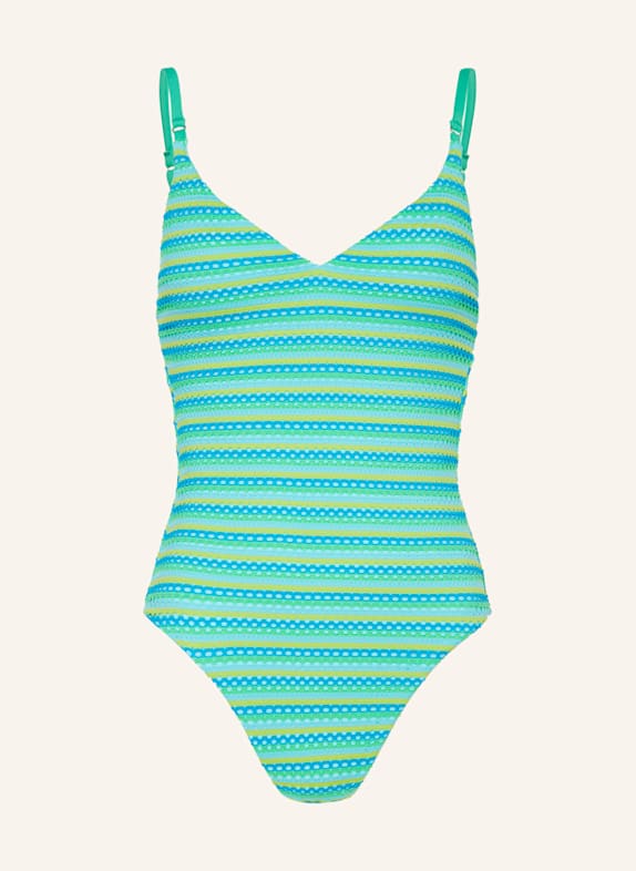 SEAFOLLY Strój kąpielowy CALYPSO TURKUSOWY/ ŻÓŁTY/ JASNOZIELONY