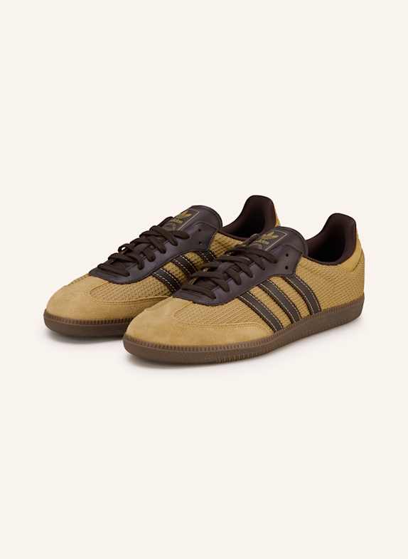 adidas Originals Sneakersy SAMBA OG CIEMNOBRĄZOWY/ CIEMNOŻÓŁTY
