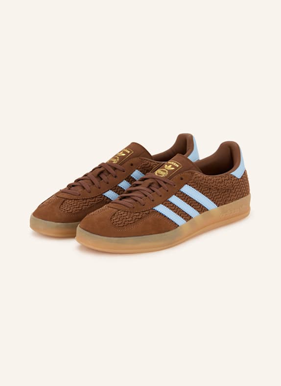 adidas Originals Baskets GAZELLE INDOOR MARRON/ BLEU CLAIR