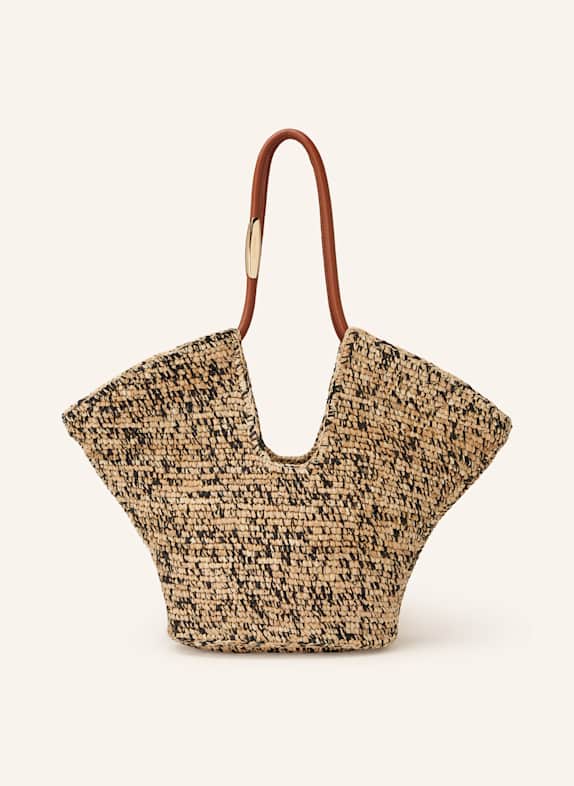 ZIMMERMANN Strandtasche GOLDENTIME HELLBRAUN/ SCHWARZ