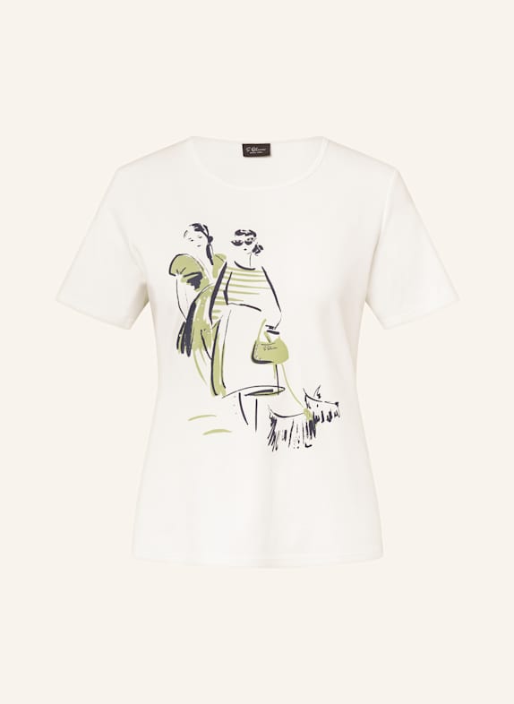 s.Oliver BLACK LABEL T-Shirt mit Schmucksteinen WEISS