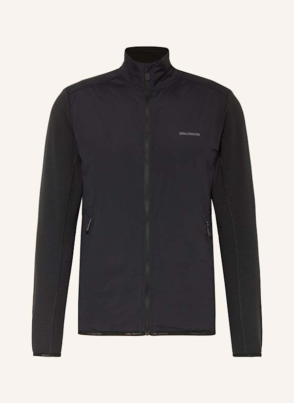 SALOMON Laufjacke ESSENTIAL LIGHTWARM HYBRID SCHWARZ