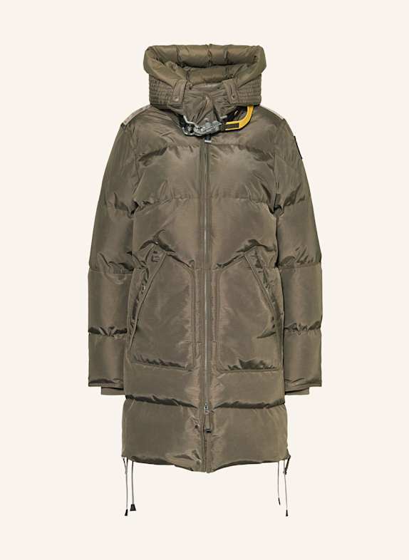 PARAJUMPERS Daunenmantel LONG BEAR mit abnehmbarer Kapuze KHAKI
