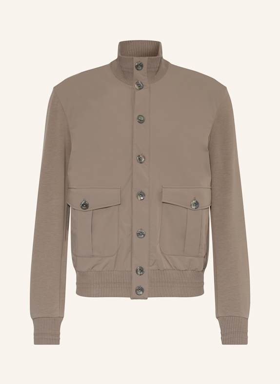 HERNO Blouson im Materialmix TAUPE