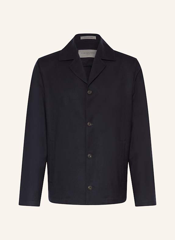 CORNELIANI Overjacket aus Schwurwolle DUNKELBLAU