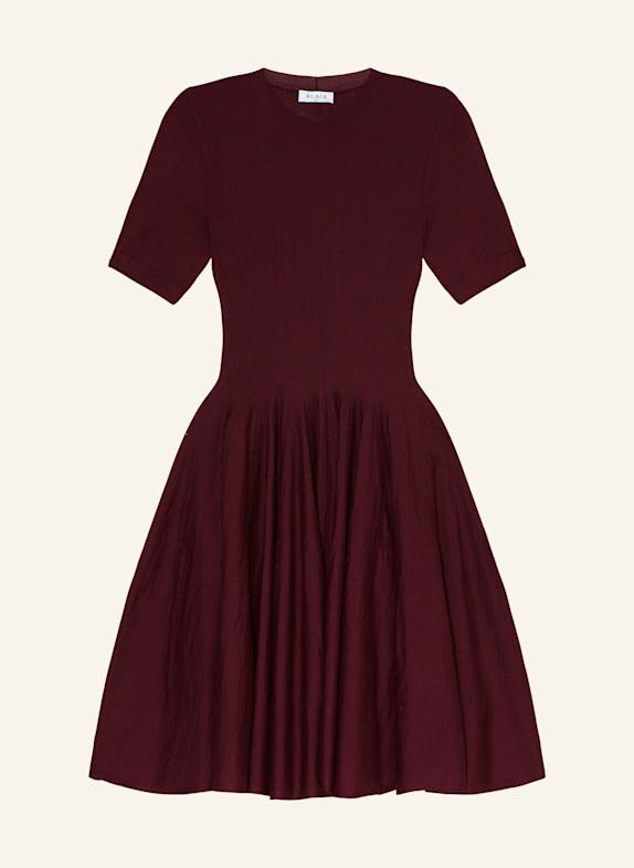ALAÏA Kleid SKATER DUNKELLILA