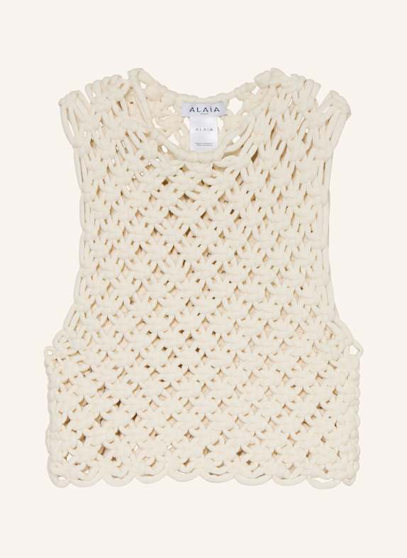 ALAÏA Cropped-Top ECRU